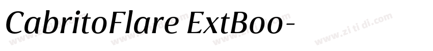CabritoFlare ExtBoo字体转换
